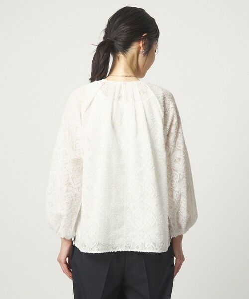 green label relaxing / グリーンレーベル リラクシング シャツ・ブラウス | カットジャガード ブラウス | 詳細7