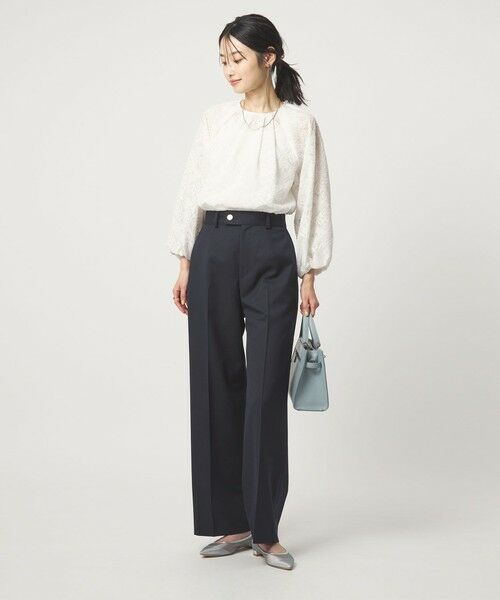 green label relaxing / グリーンレーベル リラクシング シャツ・ブラウス | カットジャガード ブラウス | 詳細3