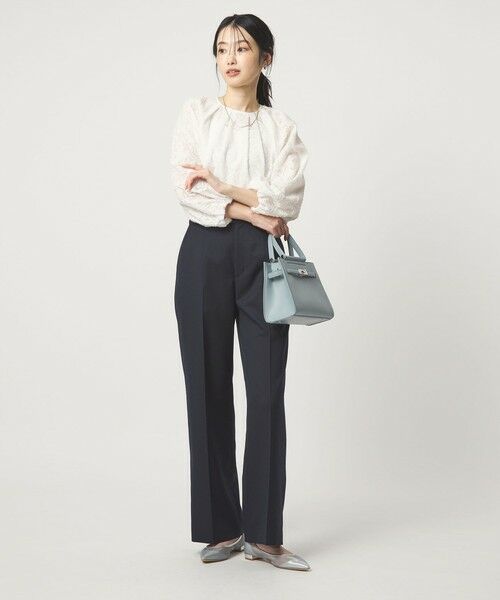 green label relaxing / グリーンレーベル リラクシング シャツ・ブラウス | カットジャガード ブラウス | 詳細4