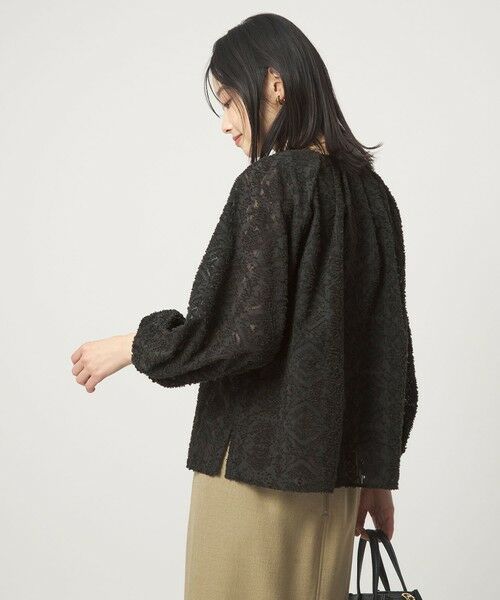 green label relaxing / グリーンレーベル リラクシング シャツ・ブラウス | カットジャガード ブラウス | 詳細14