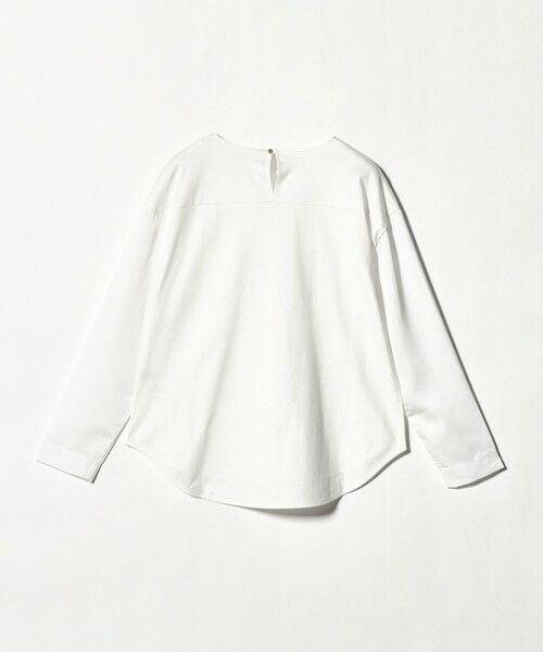 green label relaxing / グリーンレーベル リラクシング カットソー | サテン ドッキング ラウンドヘム プルオーバー カットソー | 詳細6