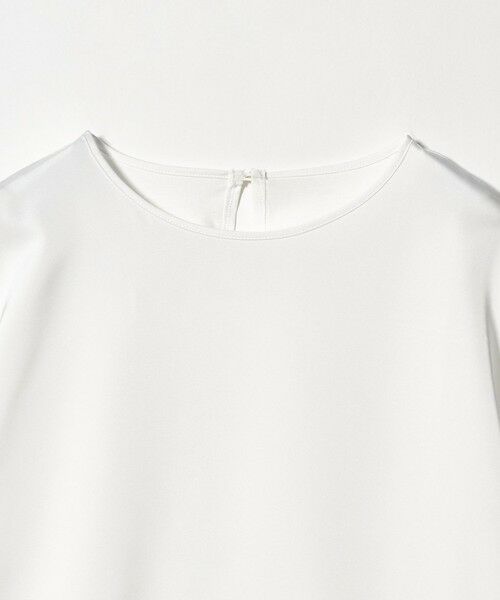 green label relaxing / グリーンレーベル リラクシング カットソー | サテン ドッキング ラウンドヘム プルオーバー カットソー | 詳細7