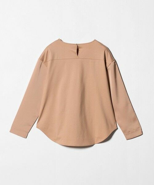 green label relaxing / グリーンレーベル リラクシング カットソー | サテン ドッキング ラウンドヘム プルオーバー カットソー | 詳細4