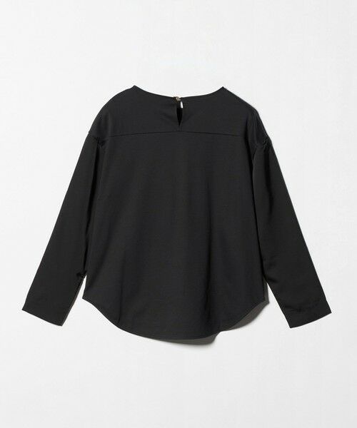 green label relaxing / グリーンレーベル リラクシング カットソー | サテン ドッキング ラウンドヘム プルオーバー カットソー | 詳細10