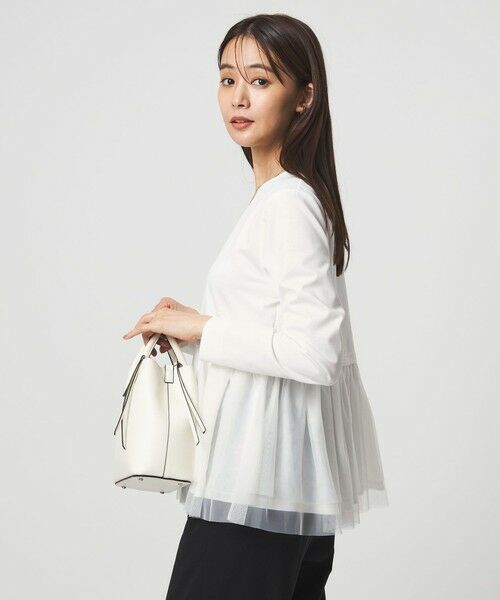 green label relaxing / グリーンレーベル リラクシング カットソー | ティアード ペプラム プルオーバー カットソー | 詳細1