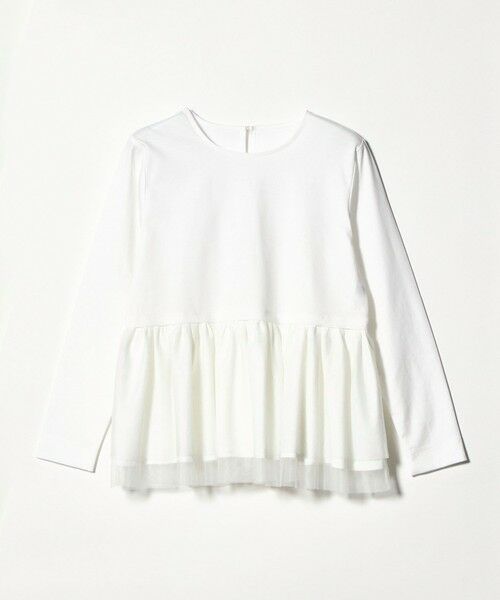 green label relaxing / グリーンレーベル リラクシング カットソー | ティアード ペプラム プルオーバー カットソー | 詳細13