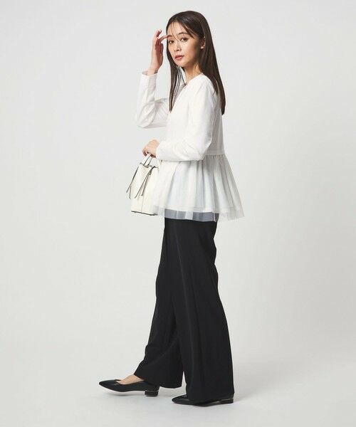 green label relaxing / グリーンレーベル リラクシング カットソー | ティアード ペプラム プルオーバー カットソー | 詳細4