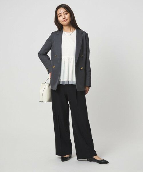 green label relaxing / グリーンレーベル リラクシング カットソー | ティアード ペプラム プルオーバー カットソー | 詳細5