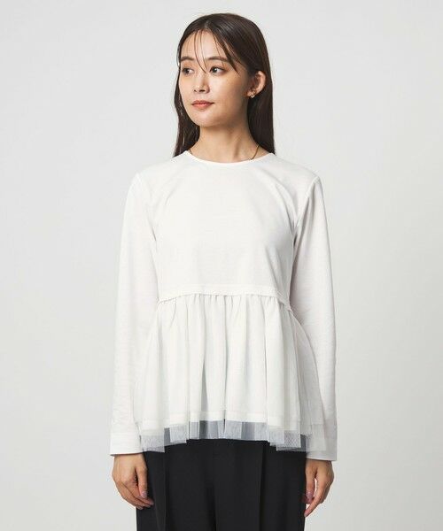 green label relaxing / グリーンレーベル リラクシング カットソー | ティアード ペプラム プルオーバー カットソー | 詳細6