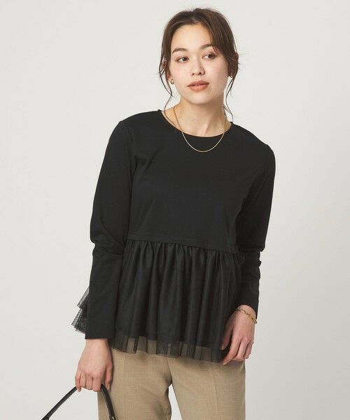 green label relaxing / グリーンレーベル リラクシング カットソー | ティアード ペプラム プルオーバー カットソー | 詳細18