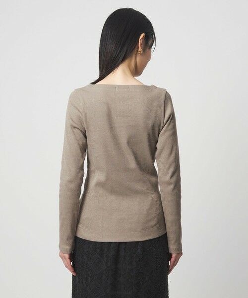 green label relaxing / グリーンレーベル リラクシング カットソー | ラメ リブ ボートネック カットソー | 詳細11