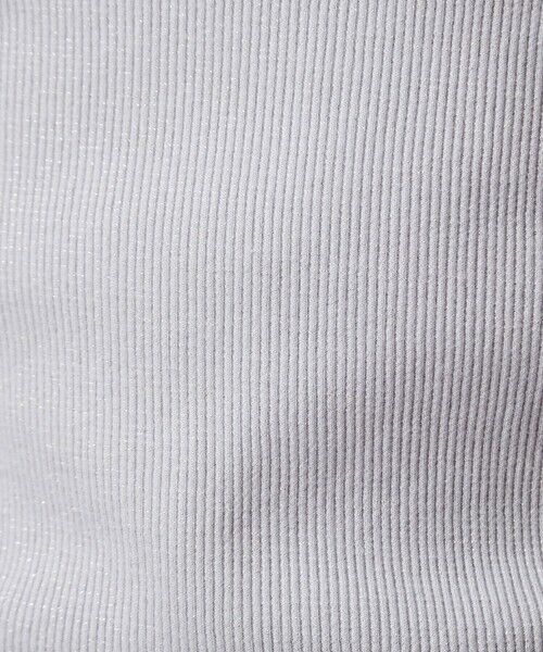 green label relaxing / グリーンレーベル リラクシング カットソー | ラメ リブ ボートネック カットソー | 詳細18
