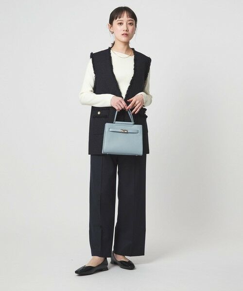 green label relaxing / グリーンレーベル リラクシング ニット・セーター | ＜1_OF MINE＞リブ アシンメトリー ネック プルオーバー ニット | 詳細4