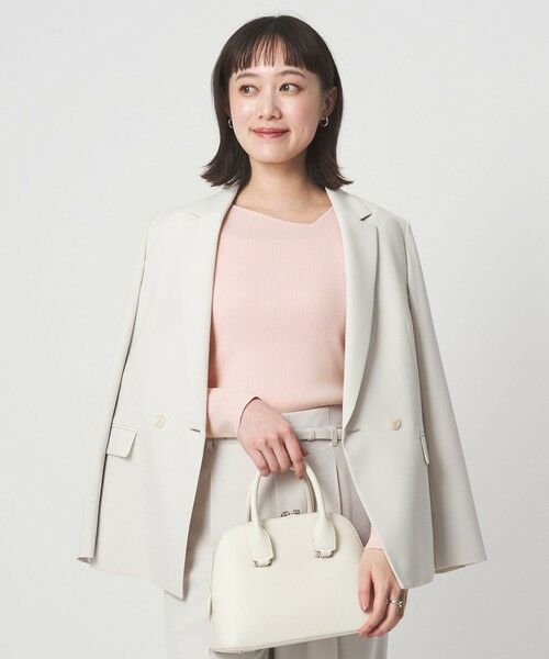 green label relaxing / グリーンレーベル リラクシング ニット・セーター | ＜1_OF MINE＞リブ アシンメトリー ネック プルオーバー ニット | 詳細10