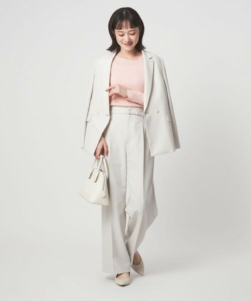 green label relaxing / グリーンレーベル リラクシング ニット・セーター | ＜1_OF MINE＞リブ アシンメトリー ネック プルオーバー ニット | 詳細11