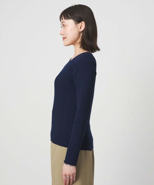 green label relaxing / グリーンレーベル リラクシング ニット・セーター | ＜1_OF MINE＞リブ アシンメトリー ネック プルオーバー ニット | 詳細18