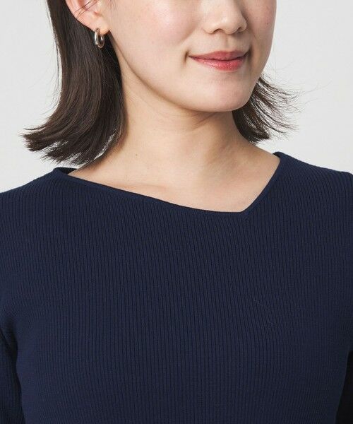 green label relaxing / グリーンレーベル リラクシング ニット・セーター | ＜1_OF MINE＞リブ アシンメトリー ネック プルオーバー ニット | 詳細20