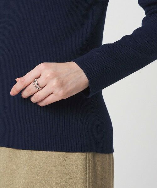 green label relaxing / グリーンレーベル リラクシング ニット・セーター | ＜1_OF MINE＞リブ アシンメトリー ネック プルオーバー ニット | 詳細21