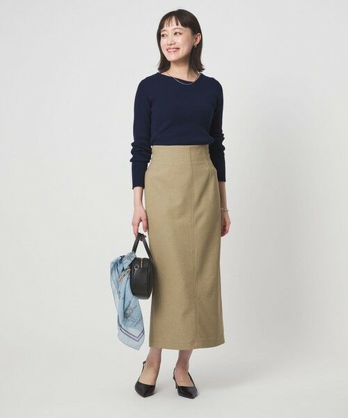 green label relaxing / グリーンレーベル リラクシング ニット・セーター | ＜1_OF MINE＞リブ アシンメトリー ネック プルオーバー ニット | 詳細15