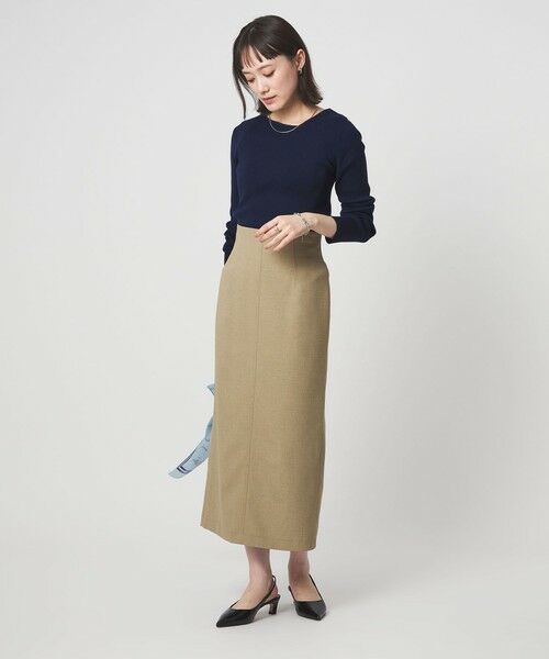 green label relaxing / グリーンレーベル リラクシング ニット・セーター | ＜1_OF MINE＞リブ アシンメトリー ネック プルオーバー ニット | 詳細16