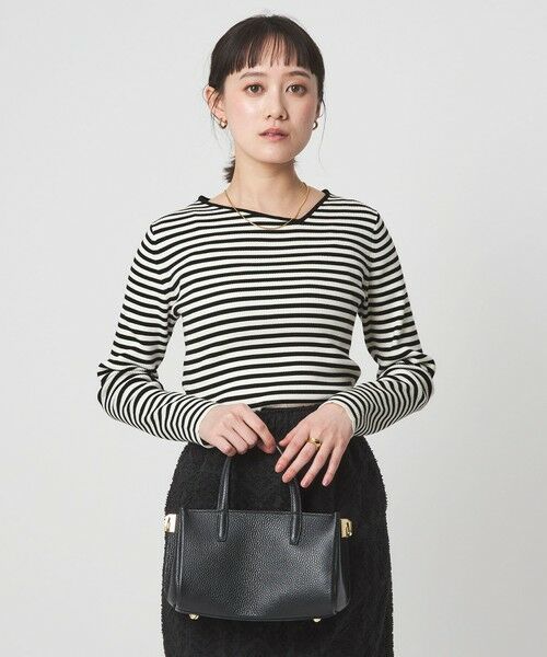 green label relaxing / グリーンレーベル リラクシング ニット・セーター | ＜1_OF MINE＞リブ アシンメトリー ネック プルオーバー ニット | 詳細25