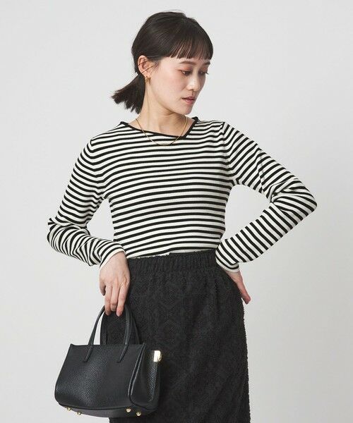 green label relaxing / グリーンレーベル リラクシング ニット・セーター | ＜1_OF MINE＞リブ アシンメトリー ネック プルオーバー ニット | 詳細26