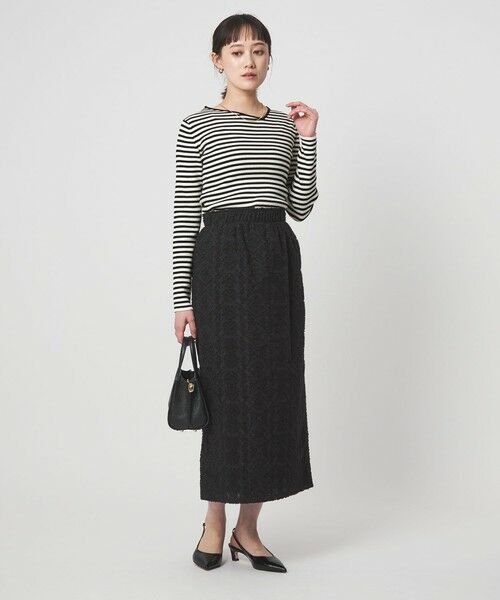 green label relaxing / グリーンレーベル リラクシング ニット・セーター | ＜1_OF MINE＞リブ アシンメトリー ネック プルオーバー ニット | 詳細28