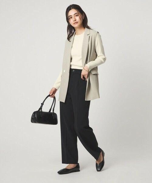 green label relaxing / グリーンレーベル リラクシング ニット・セーター | ＜1_OF MINE＞リブ クルーネック プルオーバー ニット ウォッシャブル | 詳細3