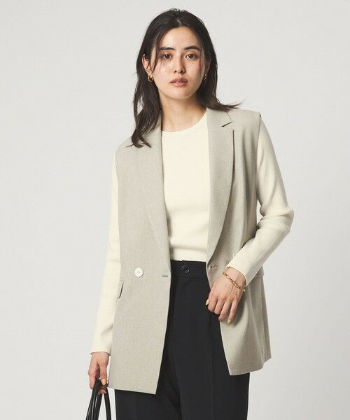 green label relaxing / グリーンレーベル リラクシング ニット・セーター | ＜1_OF MINE＞リブ クルーネック プルオーバー ニット ウォッシャブル | 詳細1