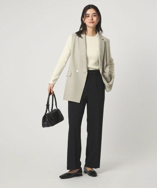 green label relaxing / グリーンレーベル リラクシング ニット・セーター | ＜1_OF MINE＞リブ クルーネック プルオーバー ニット ウォッシャブル | 詳細2