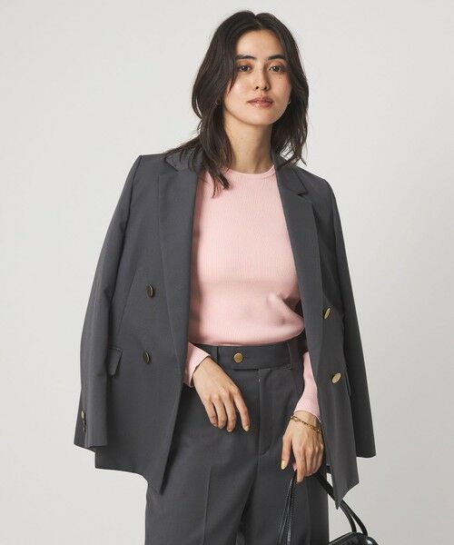 green label relaxing / グリーンレーベル リラクシング ニット・セーター | ＜1_OF MINE＞リブ クルーネック プルオーバー ニット ウォッシャブル | 詳細6