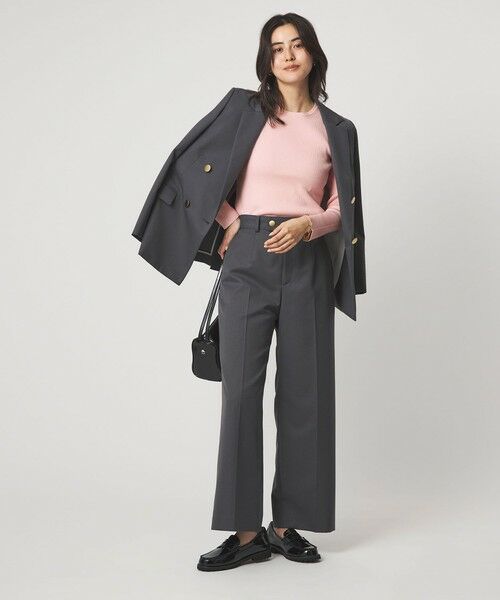 green label relaxing / グリーンレーベル リラクシング ニット・セーター | ＜1_OF MINE＞リブ クルーネック プルオーバー ニット ウォッシャブル | 詳細7