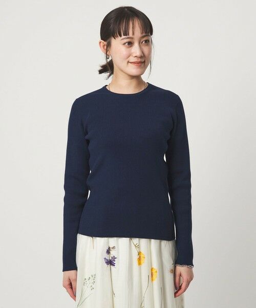green label relaxing / グリーンレーベル リラクシング ニット・セーター | ＜1_OF MINE＞リブ クルーネック プルオーバー ニット ウォッシャブル | 詳細11