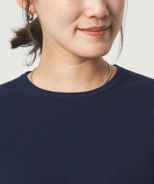 green label relaxing / グリーンレーベル リラクシング ニット・セーター | ＜1_OF MINE＞リブ クルーネック プルオーバー ニット ウォッシャブル | 詳細14