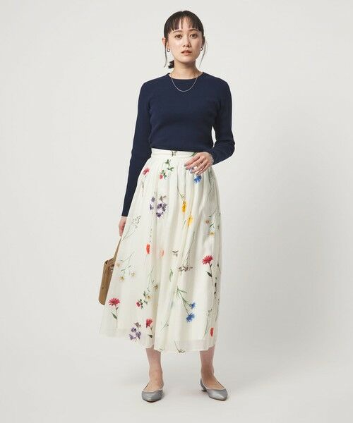 green label relaxing / グリーンレーベル リラクシング ニット・セーター | ＜1_OF MINE＞リブ クルーネック プルオーバー ニット ウォッシャブル | 詳細10