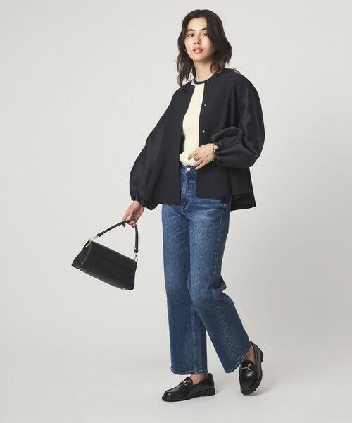 green label relaxing / グリーンレーベル リラクシング ニット・セーター | ＜1_OF MINE＞リブ クルーネック プルオーバー ニット ウォッシャブル | 詳細21