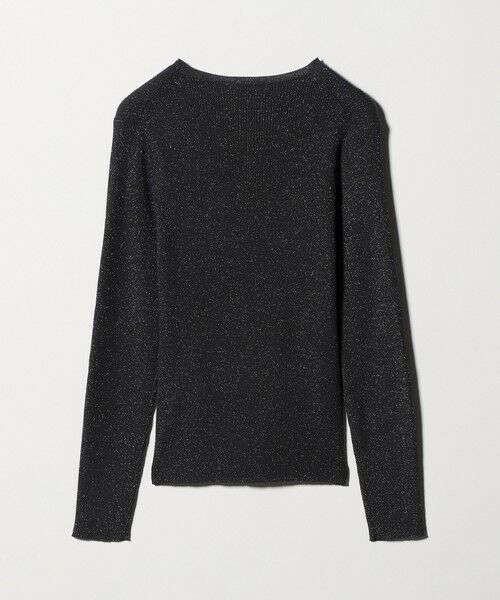 green label relaxing / グリーンレーベル リラクシング ニット・セーター | ラメ リブ クルーネック ニット プルオーバー | 詳細1