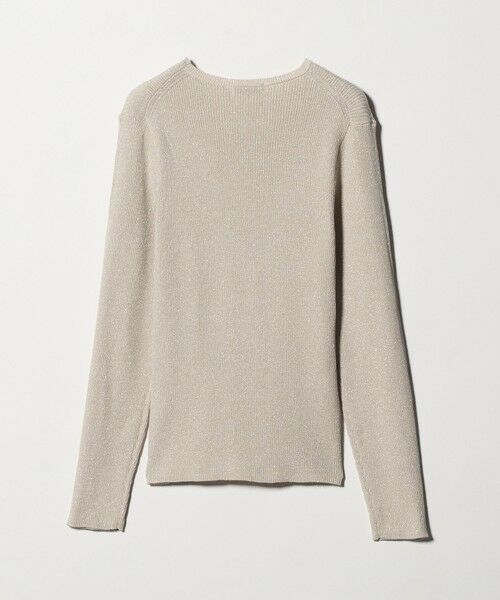 green label relaxing / グリーンレーベル リラクシング ニット・セーター | ラメ リブ クルーネック ニット プルオーバー | 詳細4