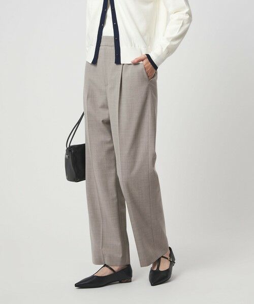 green label relaxing / グリーンレーベル リラクシング スラックス・ドレスパンツ | ［size SHORT/TALLあり］カチリラ ストレート パンツ ウォッシャブル ストレッチ | 詳細2