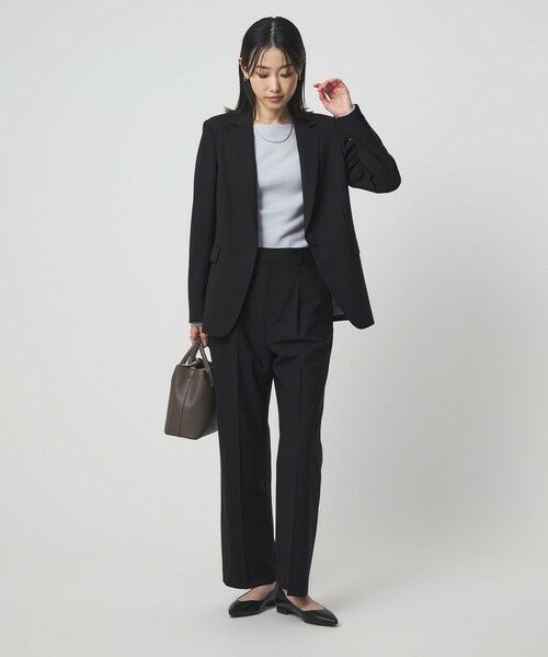 green label relaxing / グリーンレーベル リラクシング スラックス・ドレスパンツ | ［size SHORT/TALLあり］カチリラ ストレート パンツ ウォッシャブル ストレッチ | 詳細10