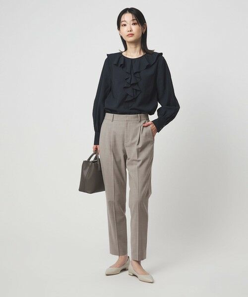 green label relaxing / グリーンレーベル リラクシング スラックス・ドレスパンツ | ［size SHORT/TALLあり］カチリラ テーパードパンツ ウォッシャブル ストレッチ | 詳細4