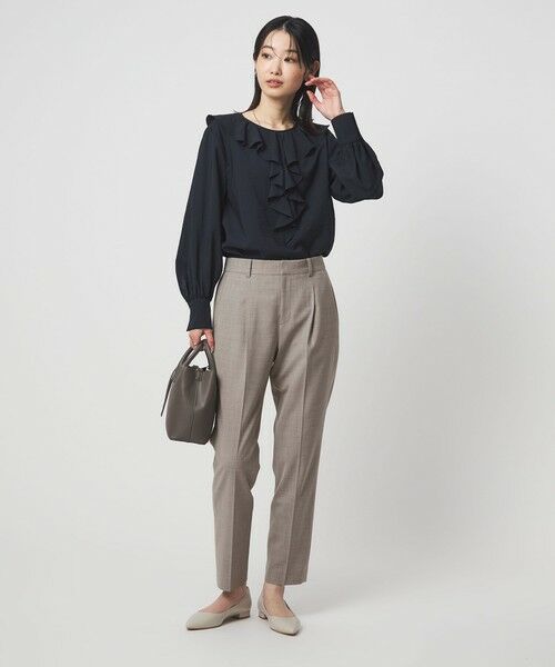 green label relaxing / グリーンレーベル リラクシング スラックス・ドレスパンツ | ［size SHORT/TALLあり］カチリラ テーパードパンツ ウォッシャブル ストレッチ | 詳細5