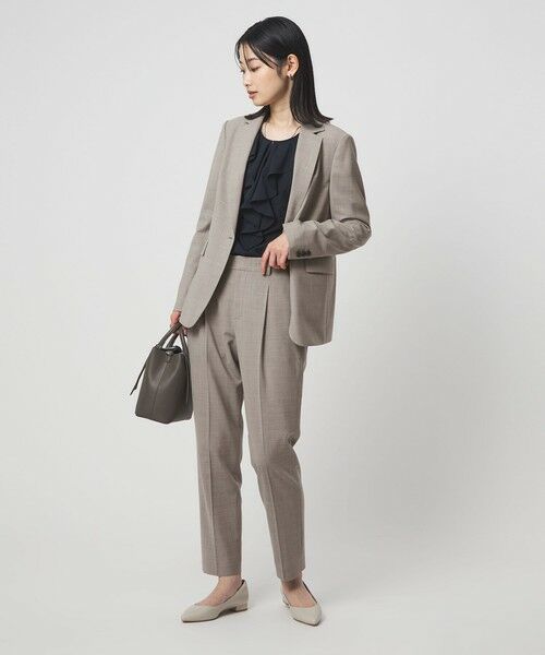 green label relaxing / グリーンレーベル リラクシング スラックス・ドレスパンツ | ［size SHORT/TALLあり］カチリラ テーパードパンツ ウォッシャブル ストレッチ | 詳細7