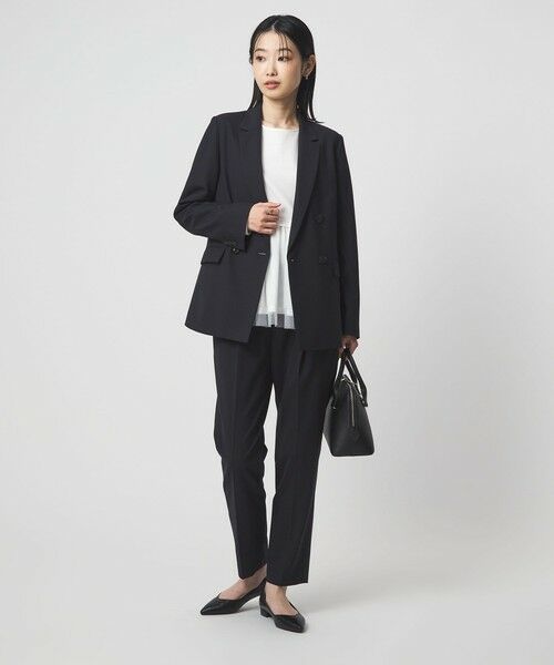 green label relaxing / グリーンレーベル リラクシング スラックス・ドレスパンツ | ［size SHORT/TALLあり］カチリラ テーパードパンツ ウォッシャブル ストレッチ | 詳細20