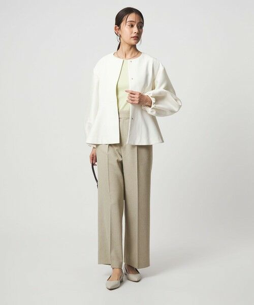 green label relaxing / グリーンレーベル リラクシング スラックス・ドレスパンツ | ［size SHORT/TALLあり］Greed グリード メランジ ストレート パンツ | 詳細11