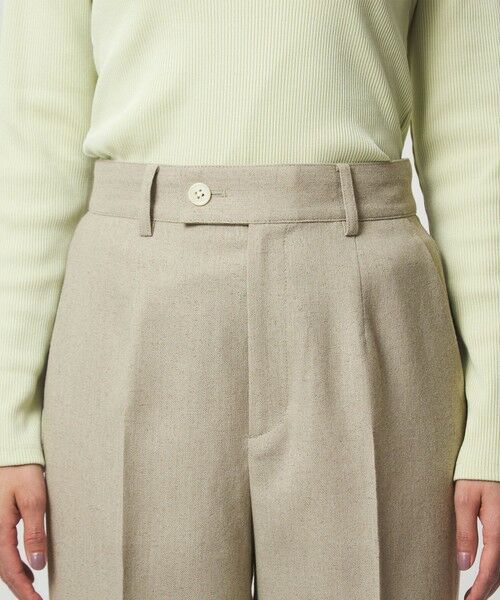 green label relaxing / グリーンレーベル リラクシング スラックス・ドレスパンツ | ［size SHORT/TALLあり］Greed グリード メランジ ストレート パンツ | 詳細15