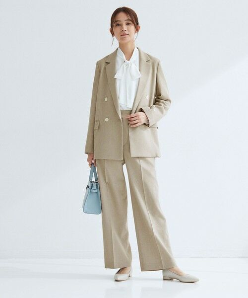 green label relaxing / グリーンレーベル リラクシング スラックス・ドレスパンツ | ［size SHORT/TALLあり］Greed グリード メランジ ストレート パンツ | 詳細3