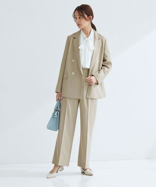 green label relaxing / グリーンレーベル リラクシング スラックス・ドレスパンツ | ［size SHORT/TALLあり］Greed グリード メランジ ストレート パンツ | 詳細4