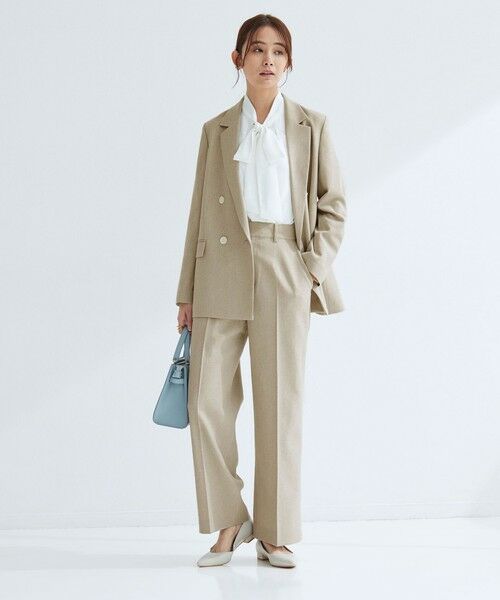 green label relaxing / グリーンレーベル リラクシング スラックス・ドレスパンツ | ［size SHORT/TALLあり］Greed グリード メランジ ストレート パンツ | 詳細5