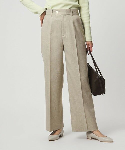 green label relaxing / グリーンレーベル リラクシング スラックス・ドレスパンツ | ［size SHORT/TALLあり］Greed グリード メランジ ストレート パンツ | 詳細6